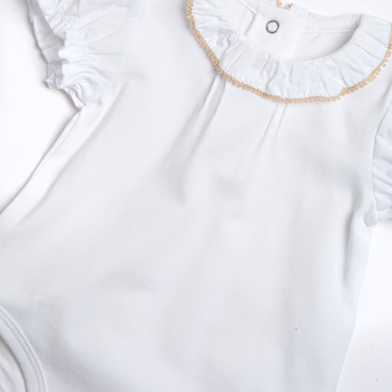 BODYSUIT SHORT SLEEVE - WHITE
