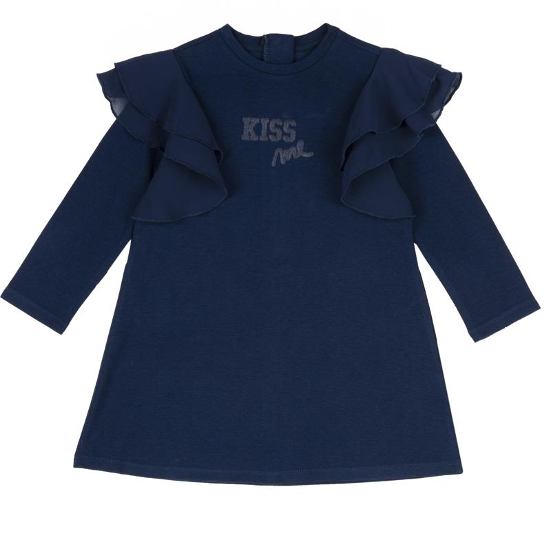 DRESS LONG SLEEVE - DARK BLUE