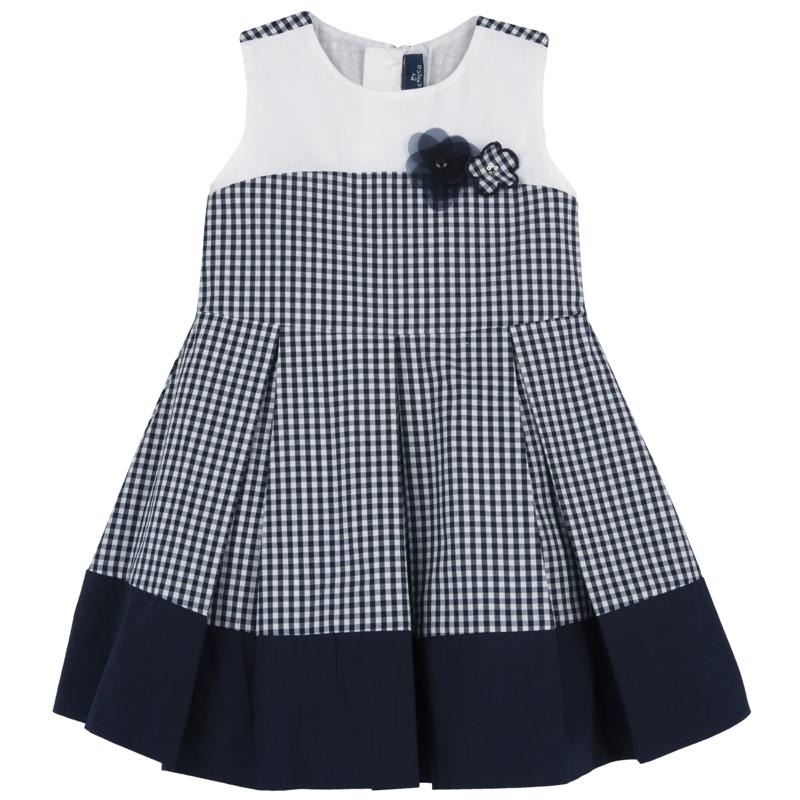 DRESS SLEEVELESS - BLUE PRINTED