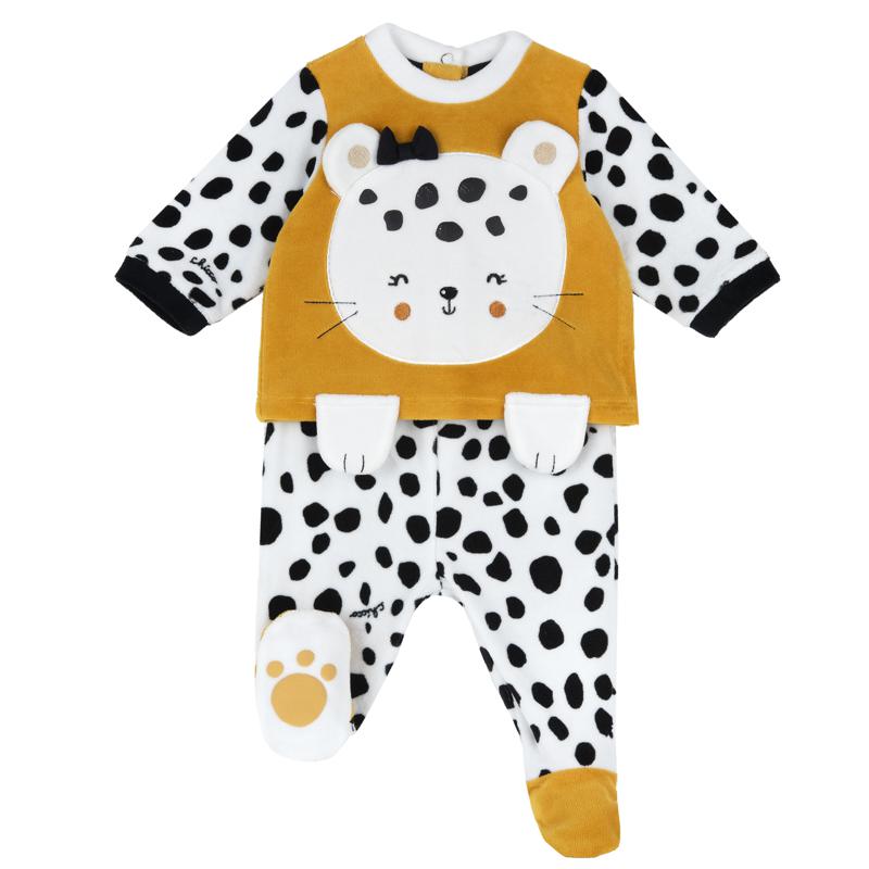 SET 2: BABY SWEATER + LEGGINGS - DARK YELLOW