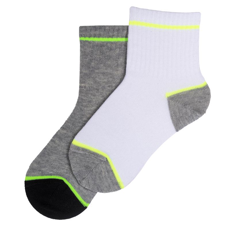 SOCKS 2 PACK - WHITE/BLACK