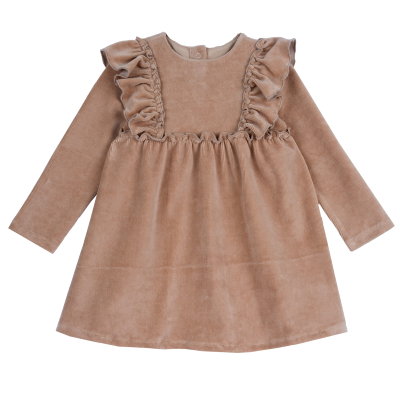 DRESS LONG SLEEVE - MEDIUM NATURAL
