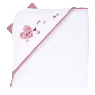 TOWEL - WHITE/PINK