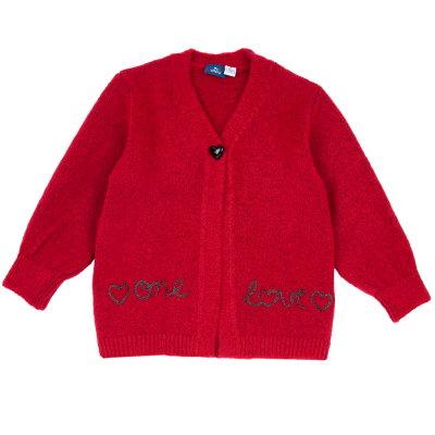 CARDIGAN - MEDIUM RED