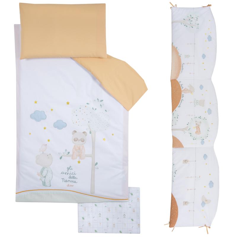 SET: BLANKET + SHEET + PILLOWCASES - WHITE