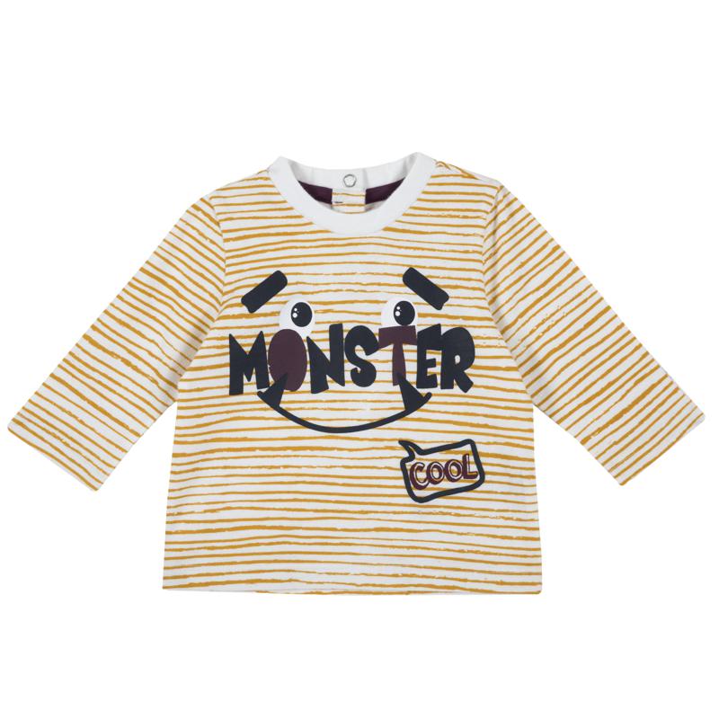 T-SHIRT LONG SLEEVE - NATURAL PRINTED