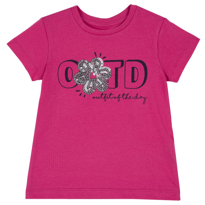 T-SHIRT SHORT SLEEVE - DARK PINK
