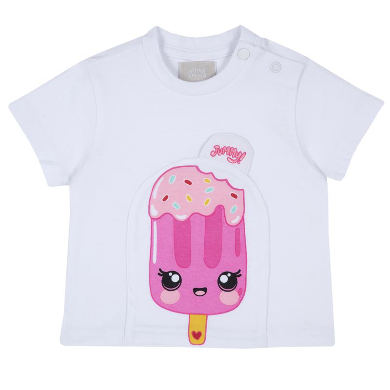 T-SHIRT SHORT SLEEVE - WHITE/PINK