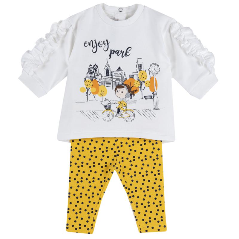 SET 2: SWEATSHIRT + LEGGINGS - WHITE