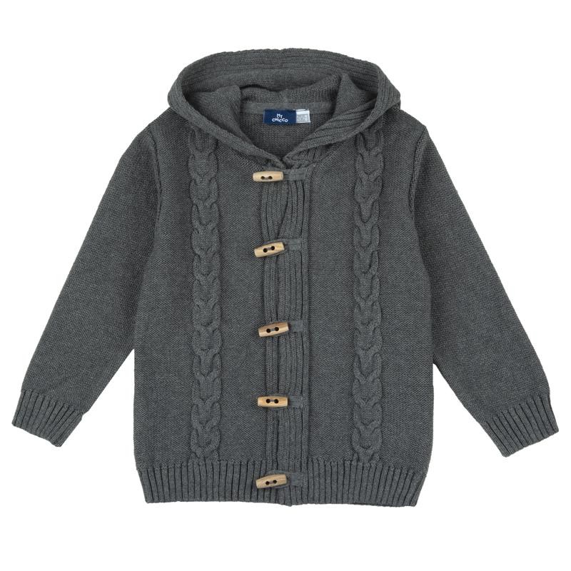 CARDIGAN - MEDIUM GREY