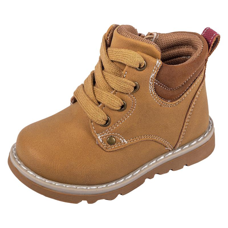 ANKLE BOOTS - BROWN/YELLOW
