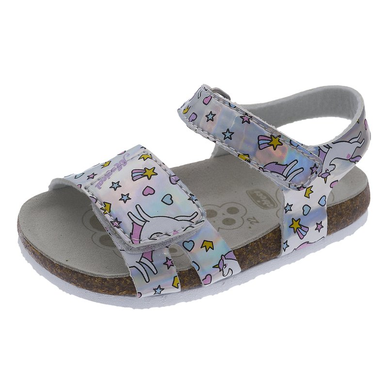SANDALS - LILAC PRINTED