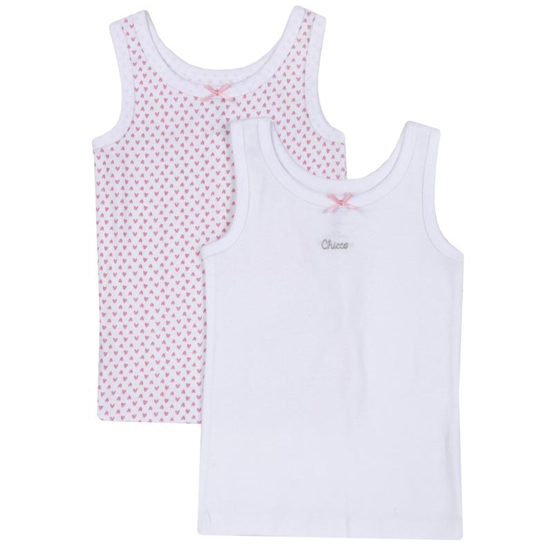 TANK TOP 2 PACK - WHITE/PINK