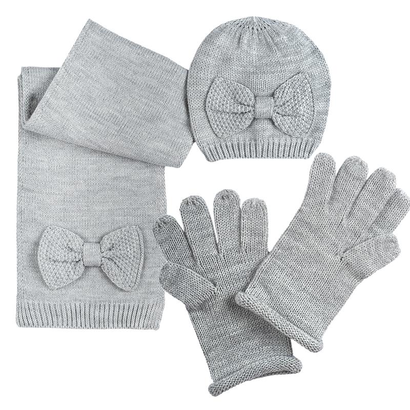 GIFT BOX: SCARF + HAT + GLOVES - LIGHT GREY