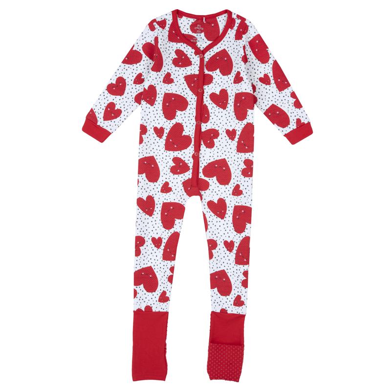 PIJAMA LONG SLEEVE - WHITE/RED/GREY
