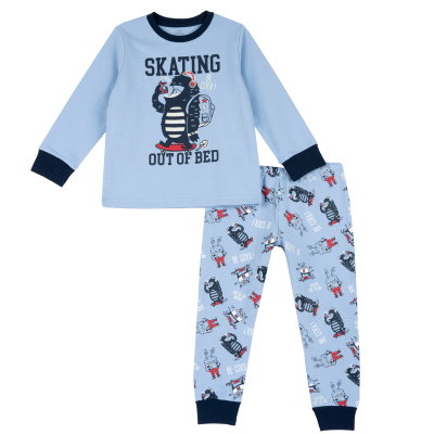 PIJAMA LONG SLEEVE - DARK BLUE/LIGHT BLUE