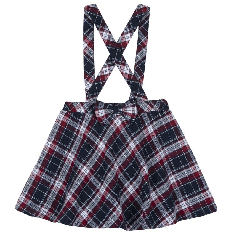 DUNGAREES SKIRT - DARK BLUE