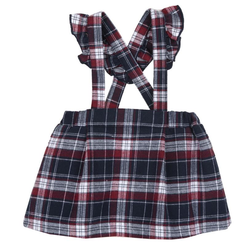 DUNGAREES SKIRT - DARK BLUE