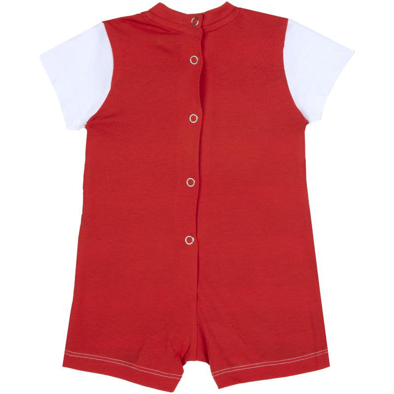 ROMPER SHORT SLEEVE - LIGHT RED