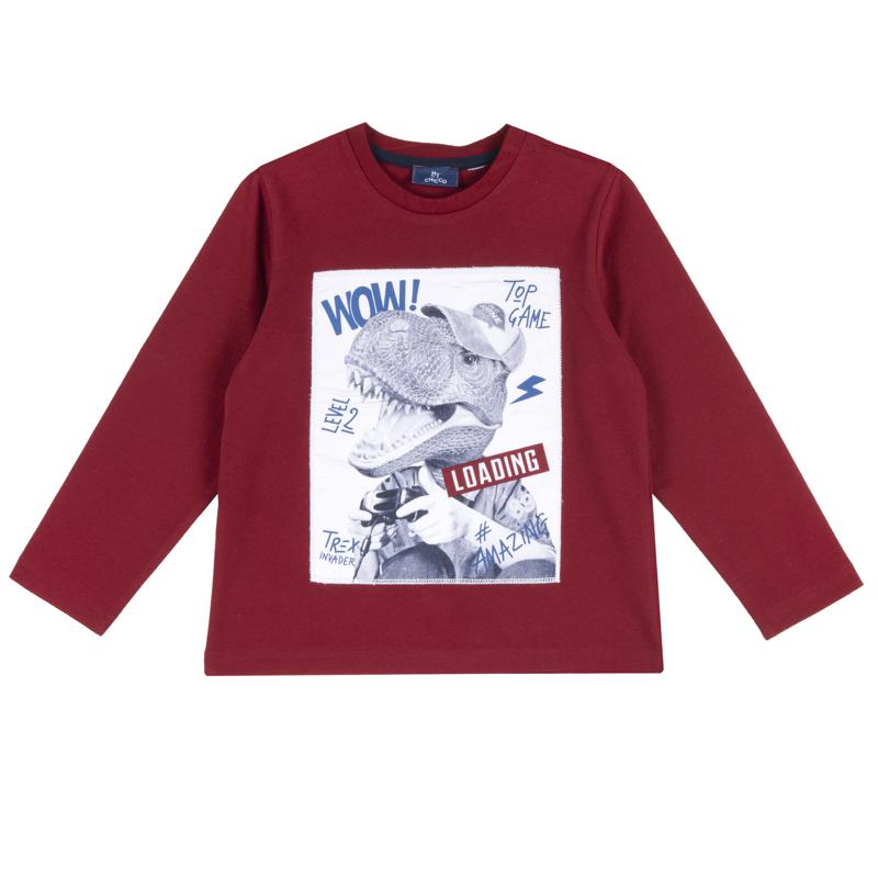 T-SHIRT LONG SLEEVE - DARK RED