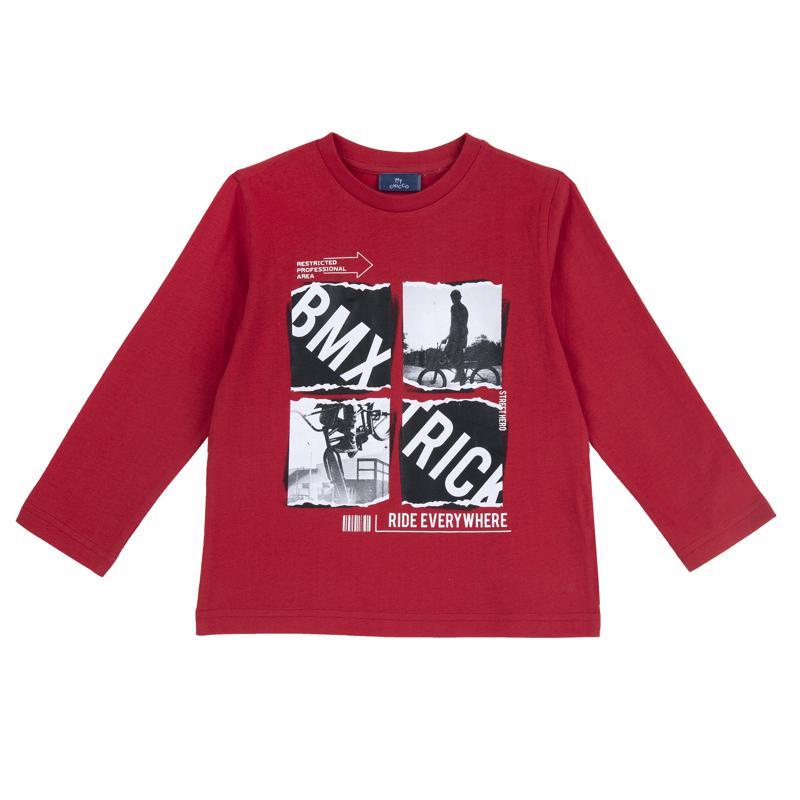 T-SHIRT LONG SLEEVE - MEDIUM RED