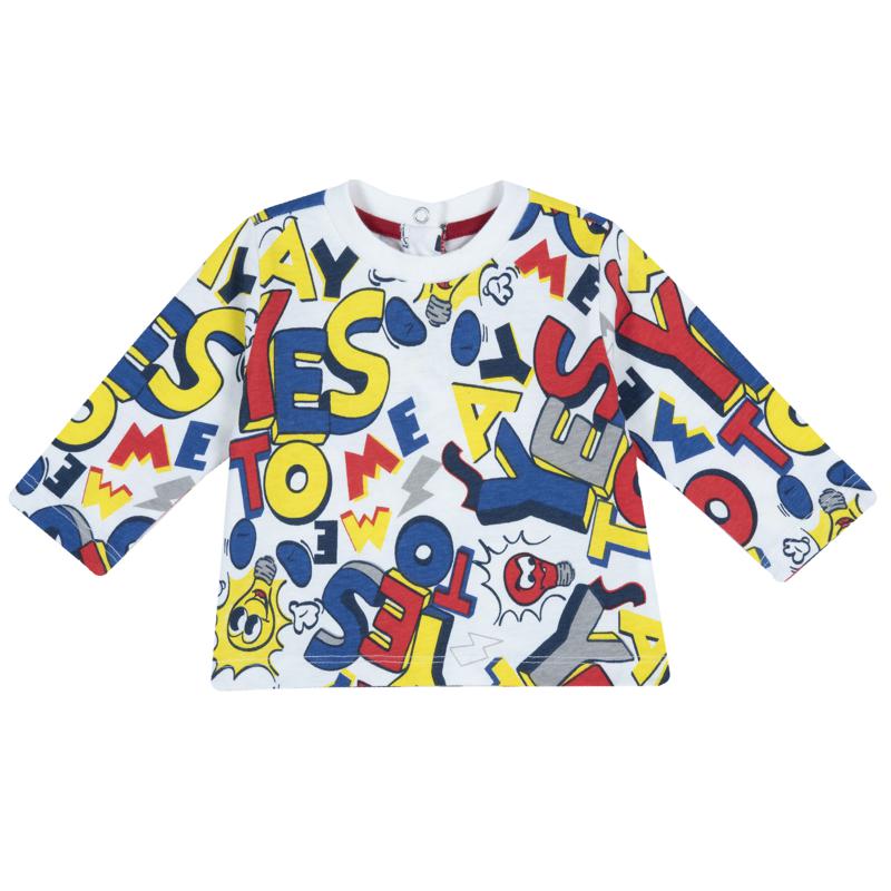 T-SHIRT LONG SLEEVE - NATURAL PRINTED