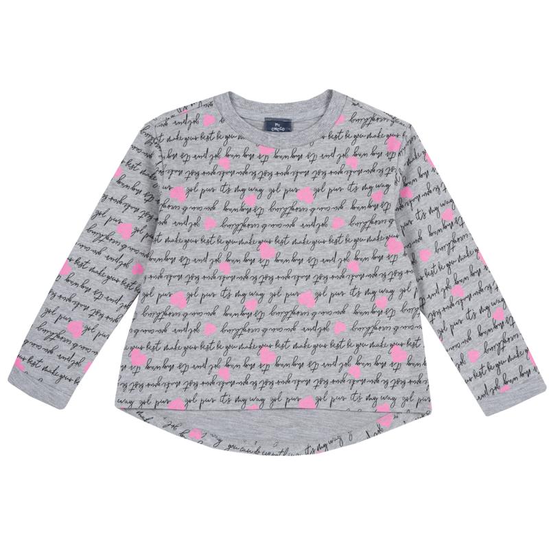 SWEATSHIRT - GREY PRINTED