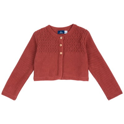 CARDIGAN - MEDIUM BROWN