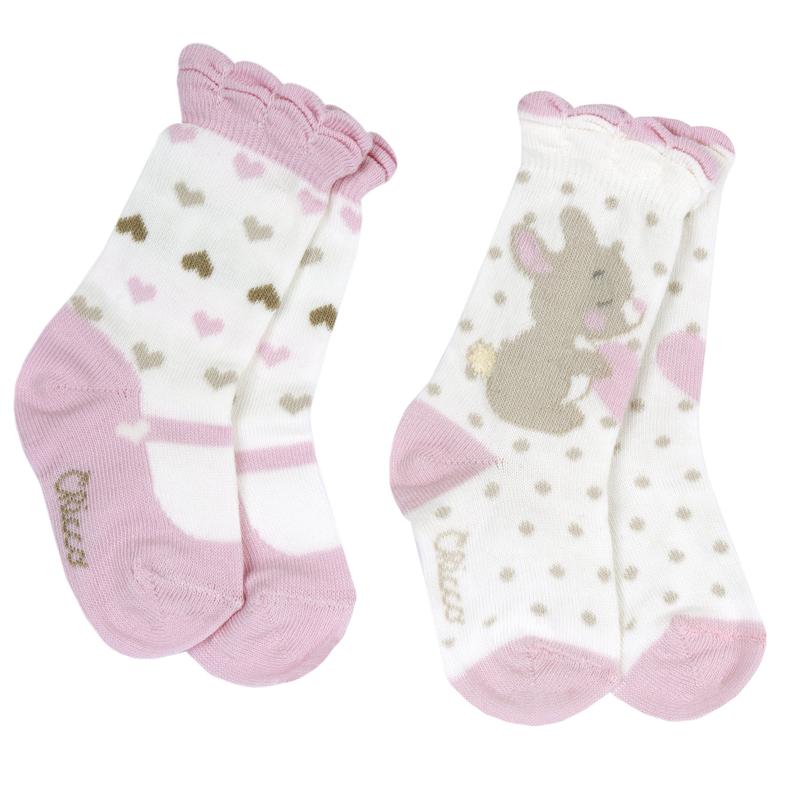 KNEE-HIGH SOCKS 2 PACK - NATURAL