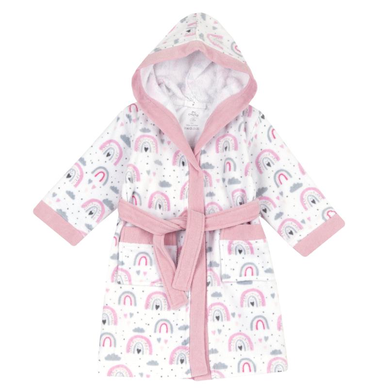 BATHROBE - WHITE/PINK