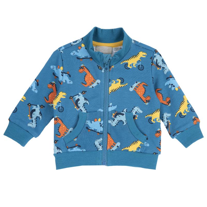 CARDIGAN - LIGHT BLUE PRINTED