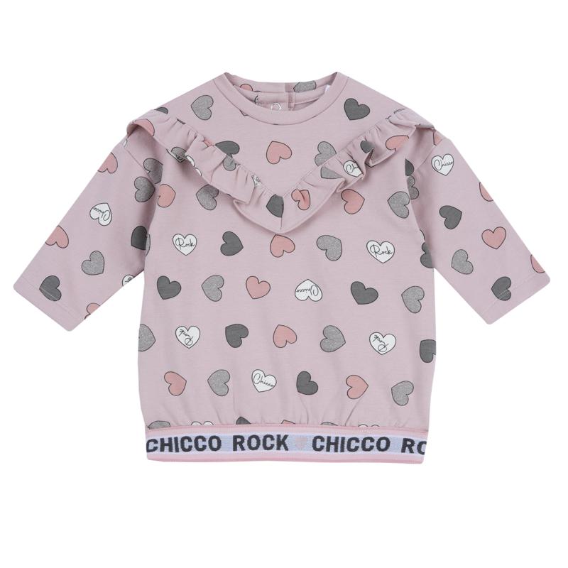 DRESS LONG SLEEVE - MEDIUM PINK
