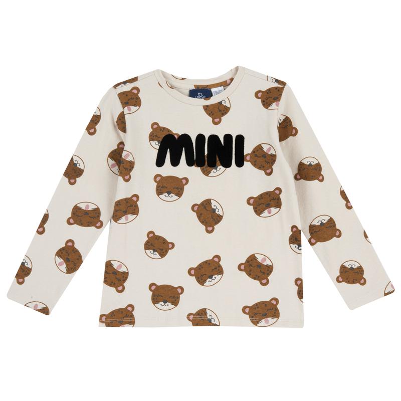 T-SHIRT LONG SLEEVE - NATURAL PRINTED