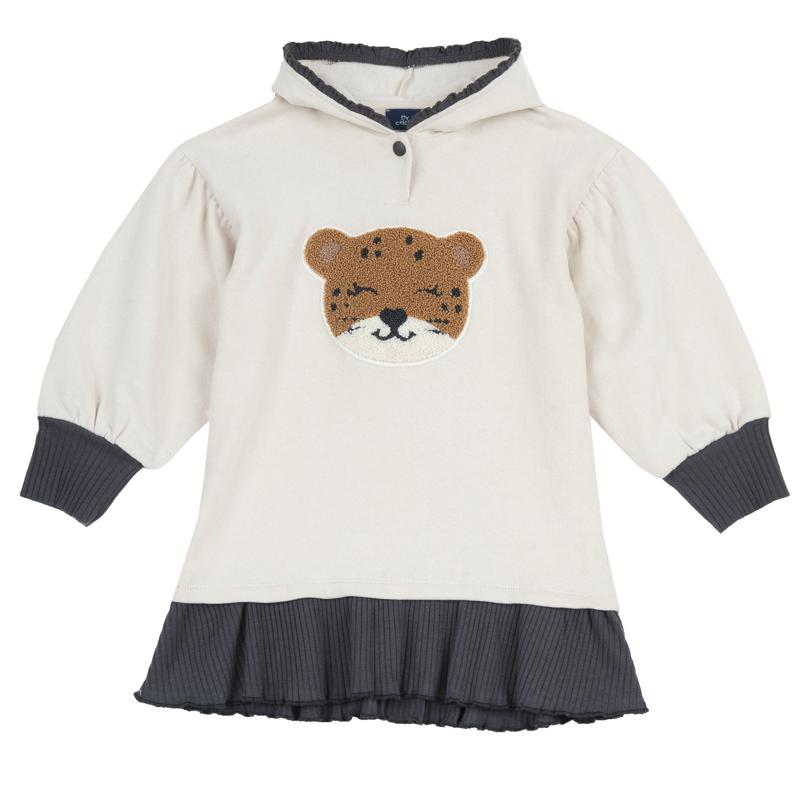 DRESS LONG SLEEVE - LIGHT NATURAL