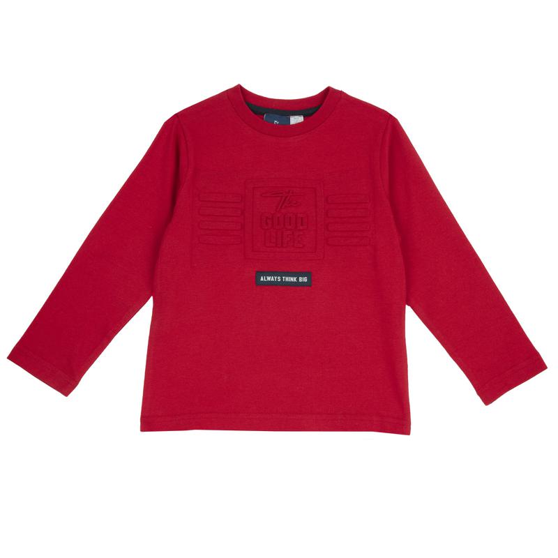 T-SHIRT LONG SLEEVE - MEDIUM RED