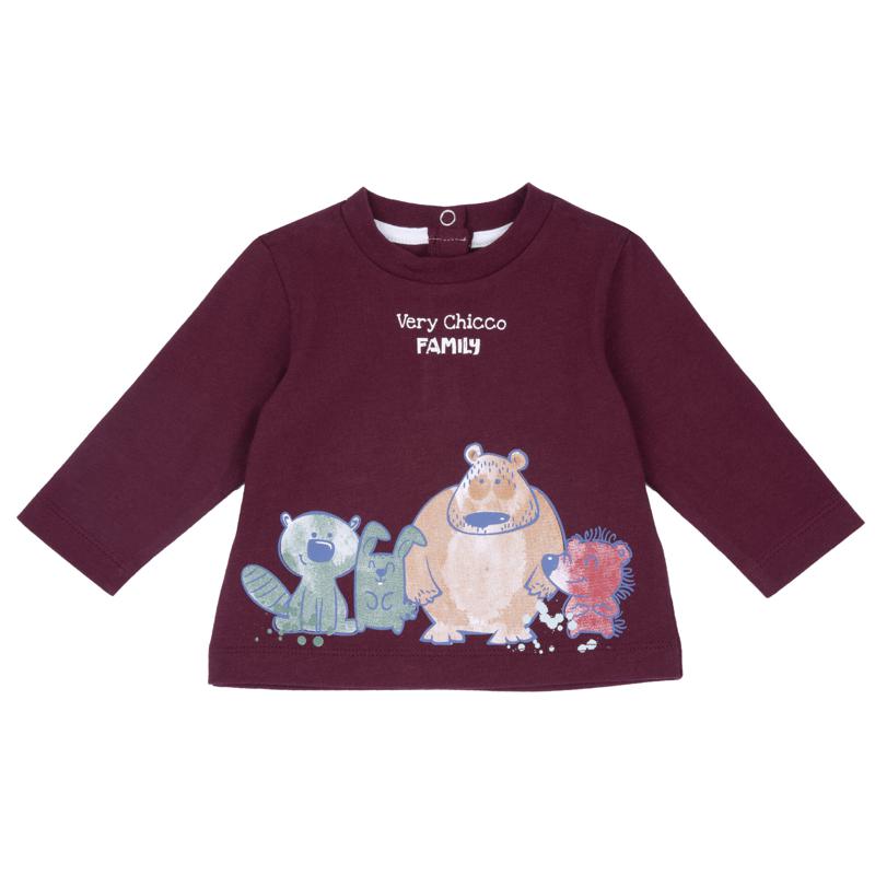 T-SHIRT LONG SLEEVE - DARK RED