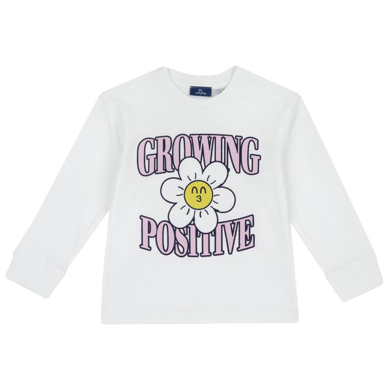 T-SHIRT LONG SLEEVE - NATURAL PRINTED