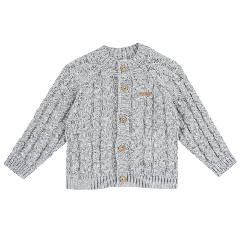 CARDIGAN - MEDIUM GREY