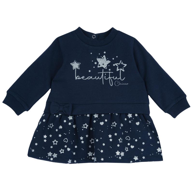 DRESS LONG SLEEVE - DARK BLUE