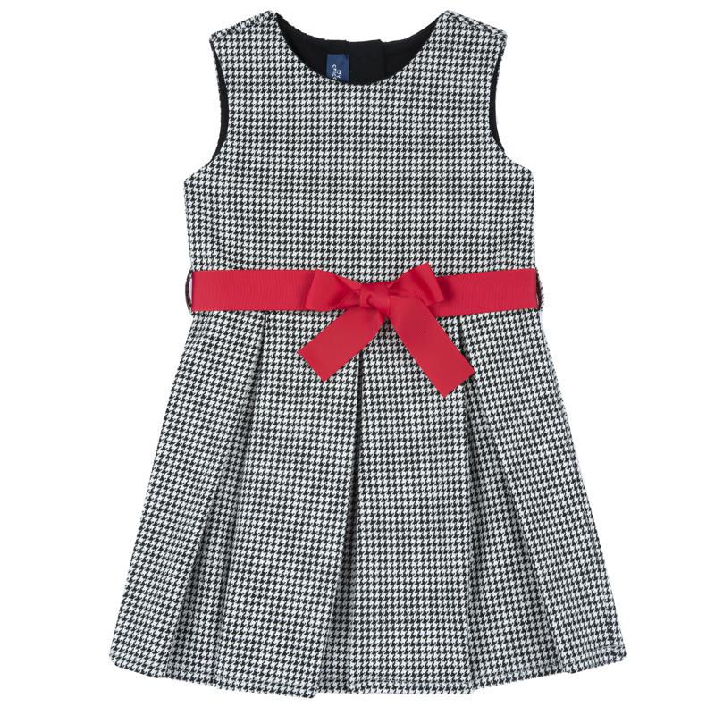 DRESS SLEEVELESS - WHITE/BLACK
