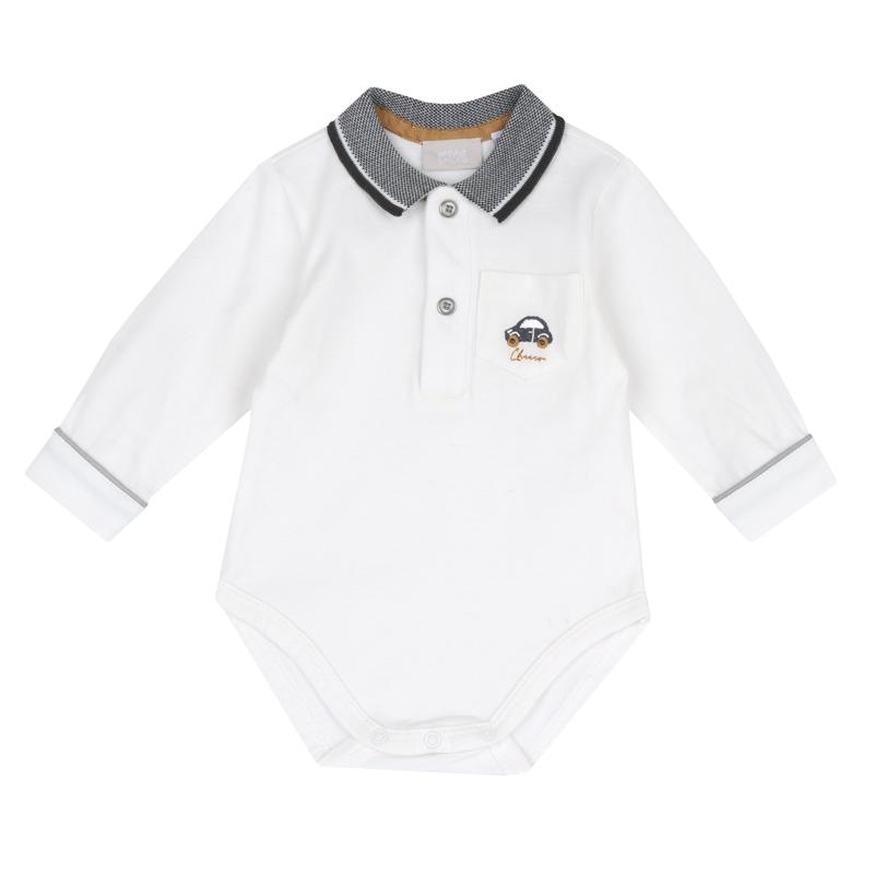 BODYSUIT LONG SLEEVE - WHITE