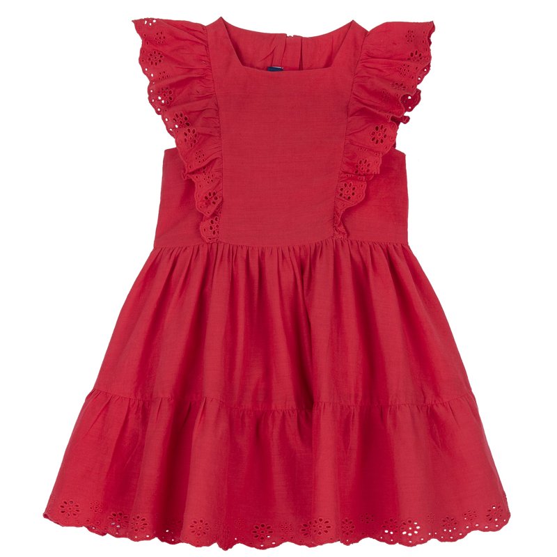 DRESS SLEEVELESS - MEDIUM RED