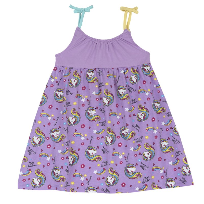 DRESS SLEEVELESS - LILAC PRINTED