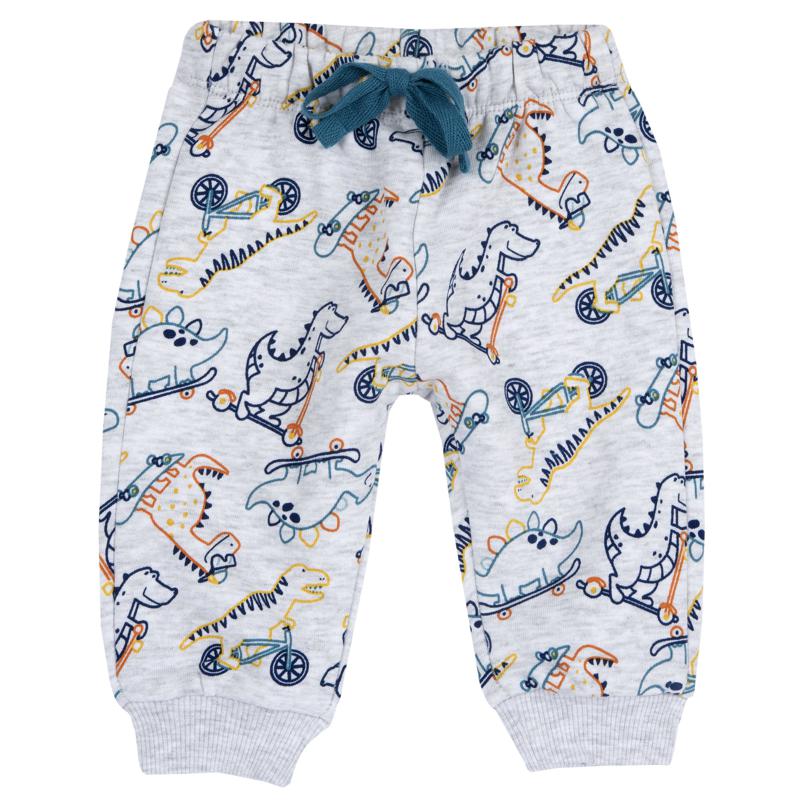PANTS - GREY PRINTED