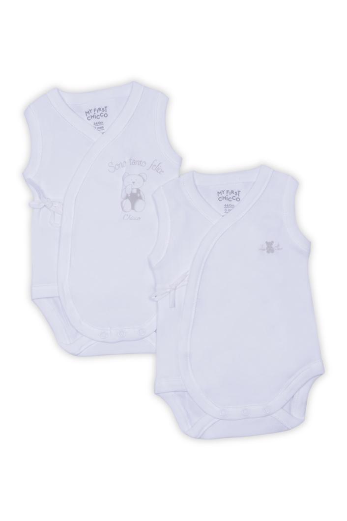 BODYSUIT SLEEVELESS 2 PACK - WHITE