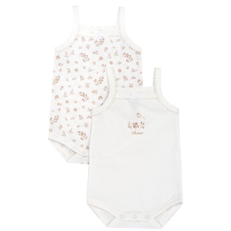 BODYSUIT SLEEVELESS 2 PACK - WHITE