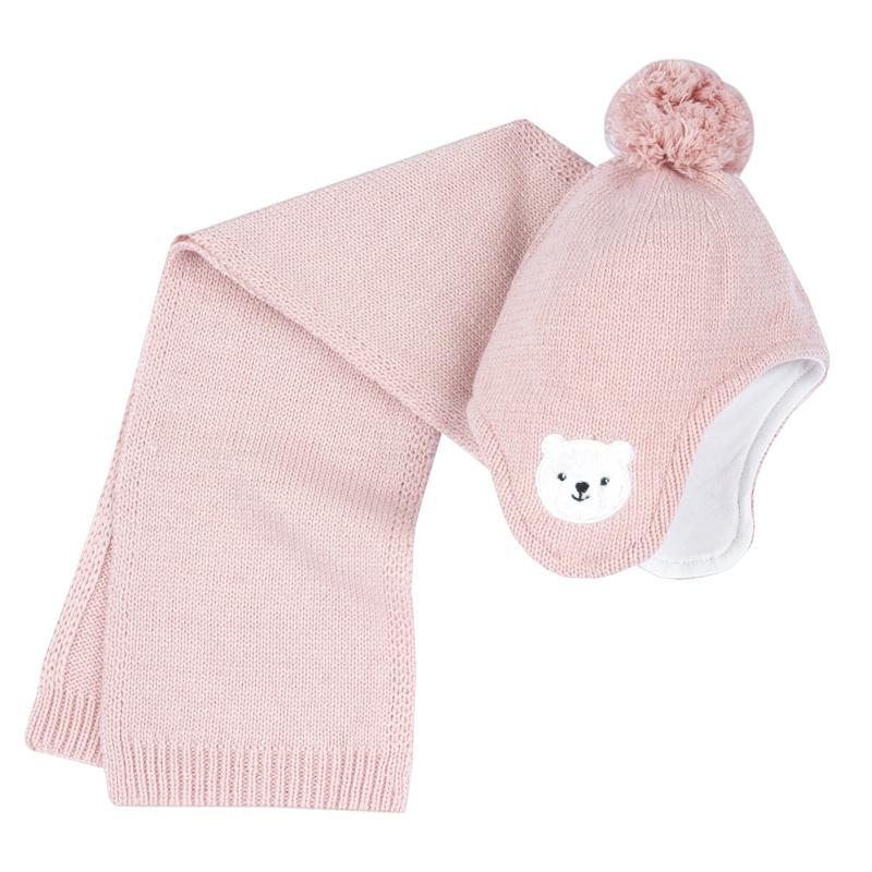 SET 2: HAT + SCARF - MEDIUM PINK
