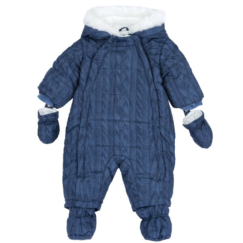 PADDED DOWN JACKET - MEDIUM BLUE/LIGHT BLUE