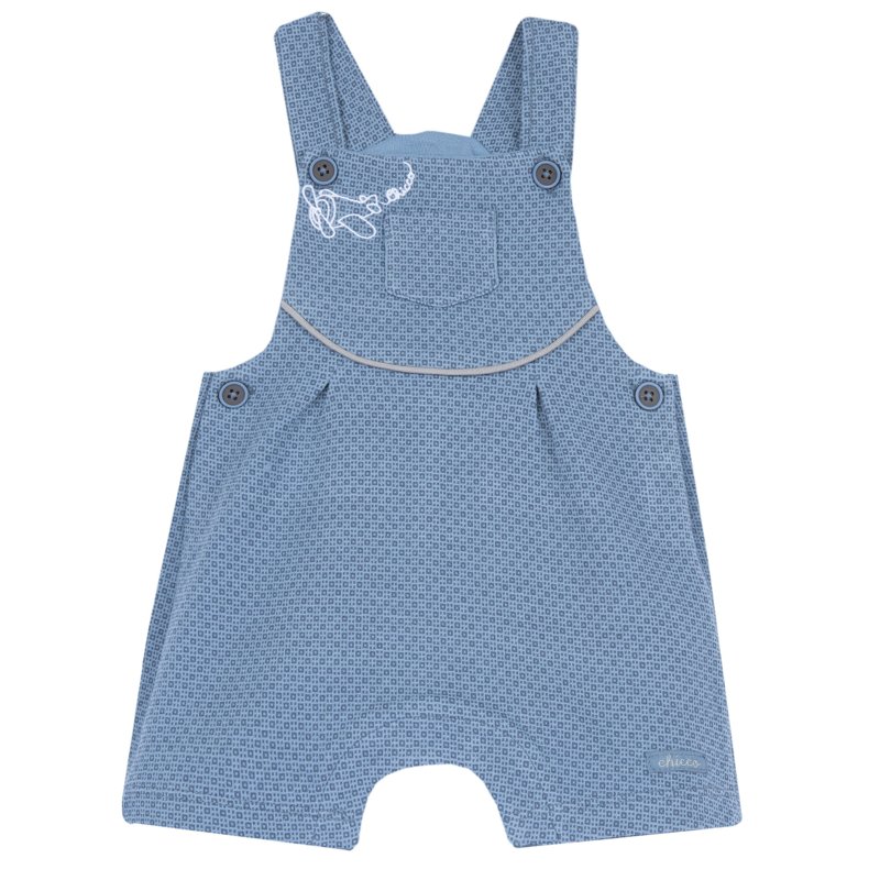 SHORT DUNGAREES - MEDIUM LIGHT BLUE