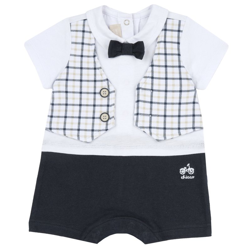 ROMPER SHORT SLEEVE - DARK BLUE